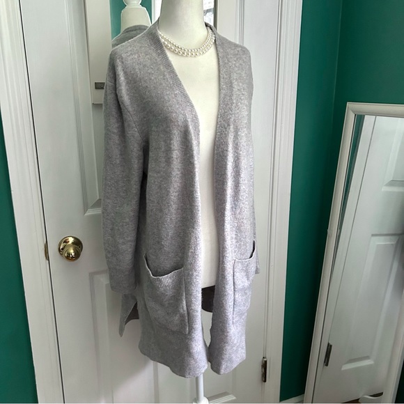 Madewell Open Long Gray Cardigan Small - Picture 5 of 10